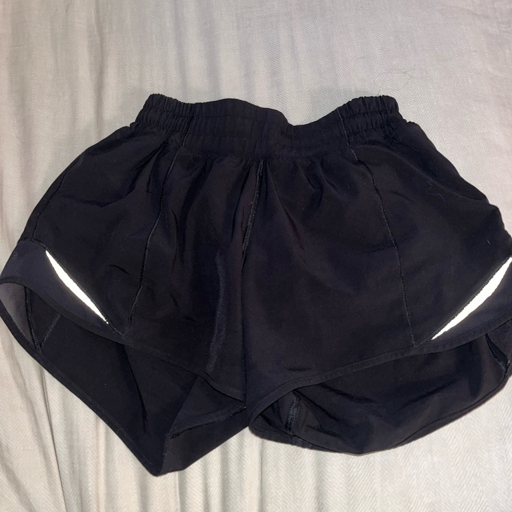 Black Lululemon hotty hot shorts